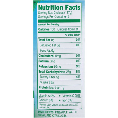 Dole Pineapple Slices In Syrup, 20 Ounce -- 12 per case