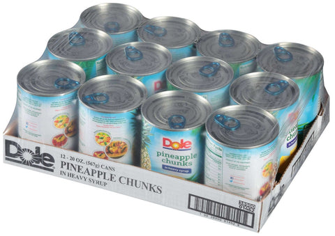 Dole Pineapple Chunks In Syrup, 20 Ounce -- 12 per case