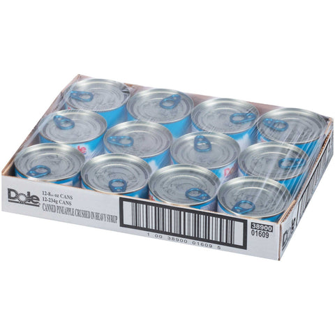 Dole Crushed Pineapple in Syrup, 8.249 Ounce -- 12 per case.
