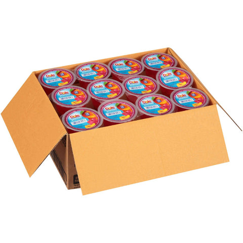 Dole Peach In Strawberry Gel, 4.3 Ounce -- 36 Case