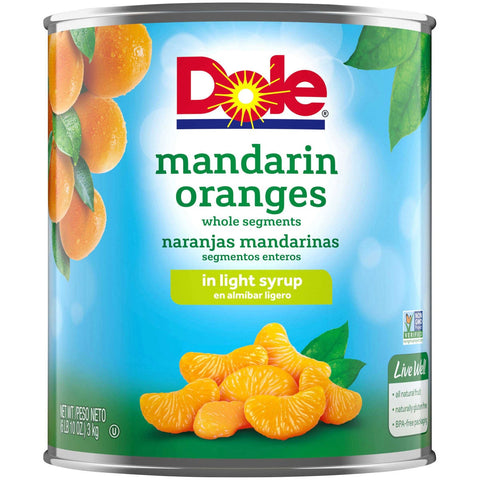 Dole Mandarin Orange In Light Syrup, 100 Ounce -- 6 per case.