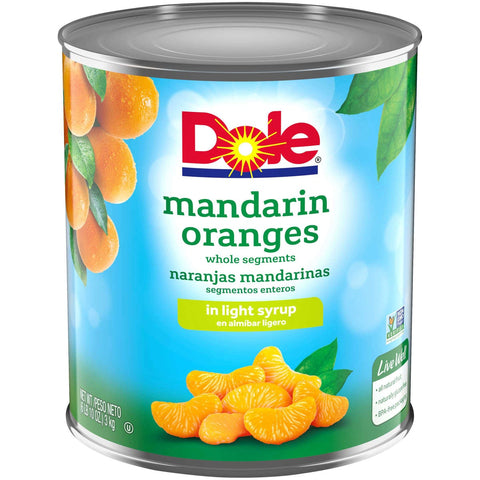 Dole Mandarin Orange In Light Syrup, 100 Ounce -- 6 per case.