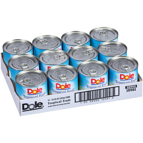 Dole Tropical Fruit Salad, 15.25 Ounce -- 12 per case.