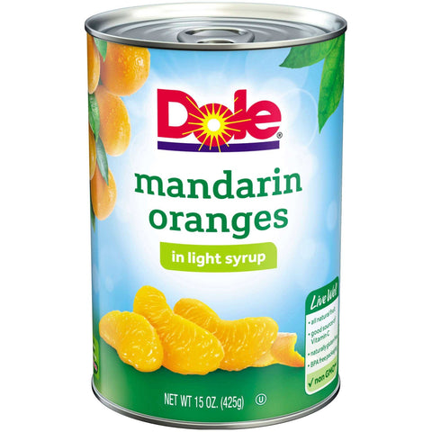 Dole Mandarin Oranges in Light Syrup, 15 Ounce -- 12 per case.
