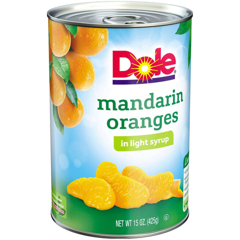 Dole Mandarin Oranges in Light Syrup, 15 Ounce -- 12 per case.