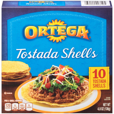 Ortega Shells, Tostada, 10 Count -- 12 Case