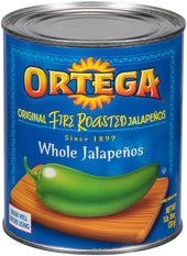 Ortega Whole Jalapeno Peppers - 26 oz. can, 12 cans per case