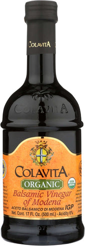 Colavita Organic Balsamic Vinegar, 0.5 Liter -- 6 per case