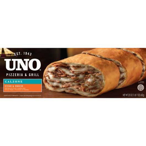 Uno Foods Individual Steak and Cheese Calzone, 6 Ounce -- 8 per case