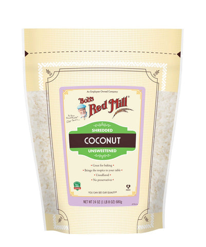 Bobs Red Mill Shredded Coconut, 24 Ounce -- 4 per case.