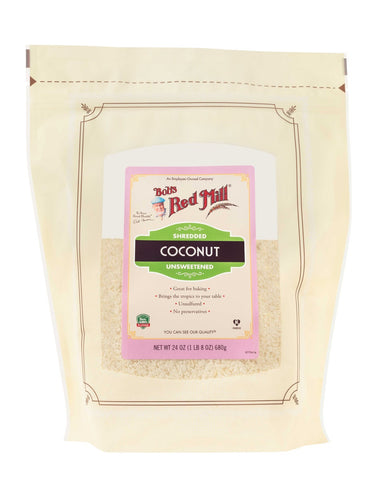 Bobs Red Mill Shredded Coconut, 24 Ounce -- 4 per case.