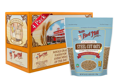 Bobs Red Mill Steel Cut Oats, 54 Ounce -- 4 per case.