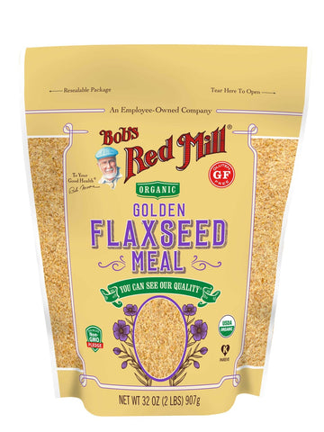 Bobs Red Mill Organic Golden Flaxseed Meal, 32 Ounce -- 4 per case.