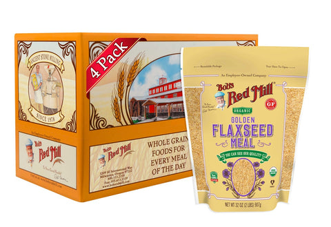Bobs Red Mill Organic Golden Flaxseed Meal, 32 Ounce -- 4 per case.