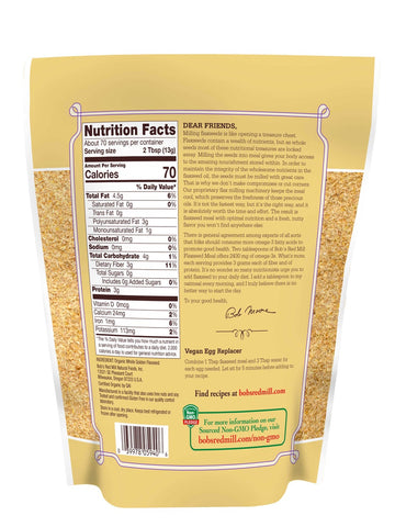 Bobs Red Mill Organic Golden Flaxseed Meal, 32 Ounce -- 4 per case.