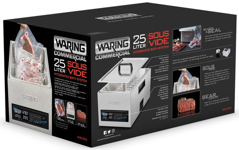 Waring Sous Vide Thermal Circulator Integrated Water Bath System, 25 Liter Capacity
