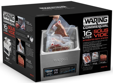 Waring Sous Vide Thermal Circulator Integrated Water Bath System, 16 Liter Capacity