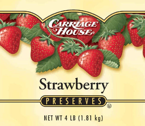 Preserves Carriage House Strawberry 6 Case 4 Pound