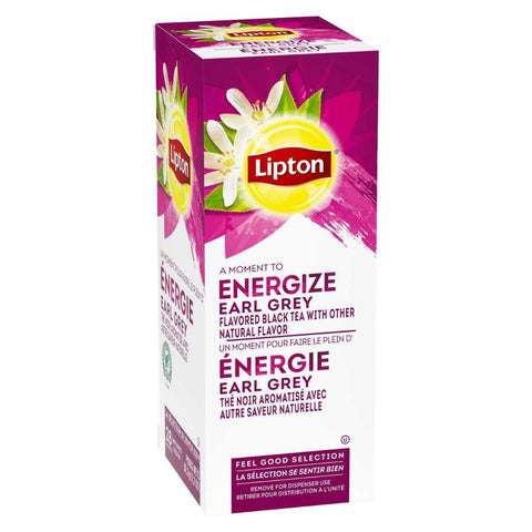 Lipton Earl Grey Enveloped Hot Tea Bags, 28 count -- 6 per case
