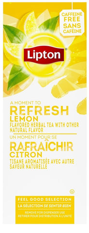 Lipton Lemon Enveloped Hot Tea Bags, 28 count -- 6 per case