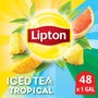 Lipton Tropical Unsweetened Iced Tea Bags, 1 gallon Pack of 24 -- 2 per case