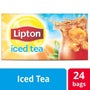 Lipton Black Iced Tea Bags Unsweetened, 1 gallon, Pack of 24 -- 4 per case