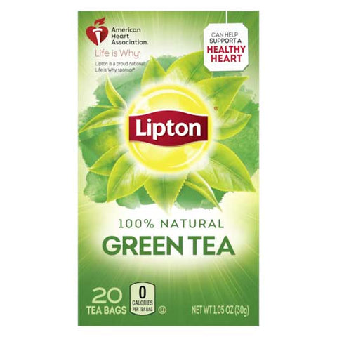 Lipton 100 Percent Green Tea, 1.2 Ounce -- 6 per case.