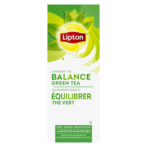 Lipton 100 Percent Natural Green Enveloped Hot Tea Bags, 28 count -- 6 per case