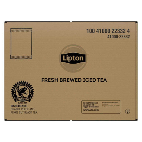 Lipton Black Iced Tea Bags Unsweetened, 5 gallon -- 48 per case