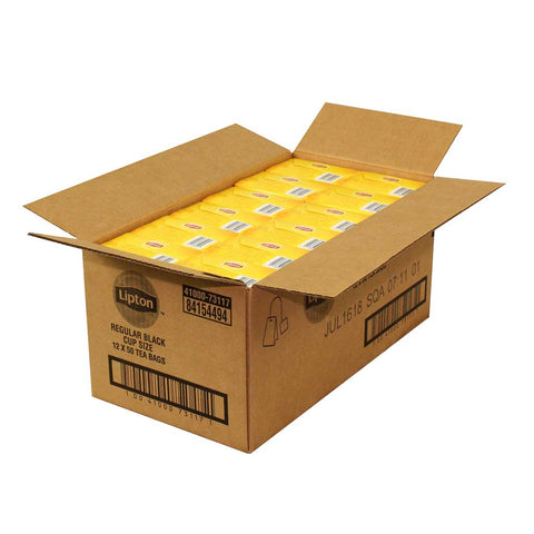 Lipton Regular Black Tea, 50 tea bags per pack, 12 per case