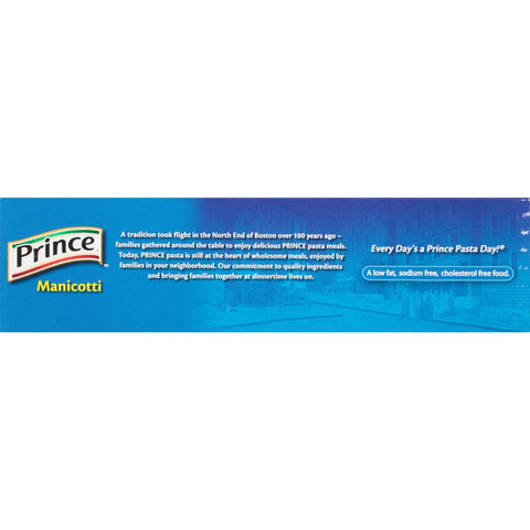 Prince Manicotti Pasta, 8 Ounce -- 12 Case