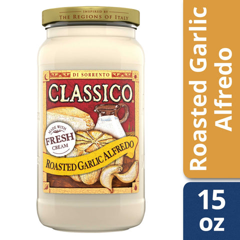 Classico Alfredo Roasted Garlic Sauce, 16 Ounce -- 12 Case