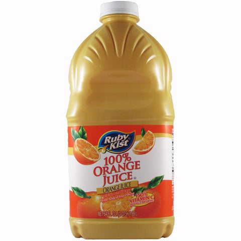Ruby Kist Orange Plastic Bottle Juice, 64 Ounce -- 8 per case