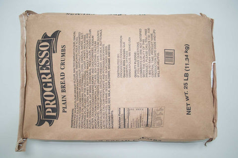 Bread Progresso Crumbs Plain 25 Pound Each