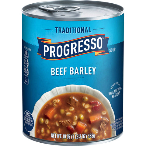 Progresso Traditional Beef Barley Soup, 19 Ounce -- 12 per case.