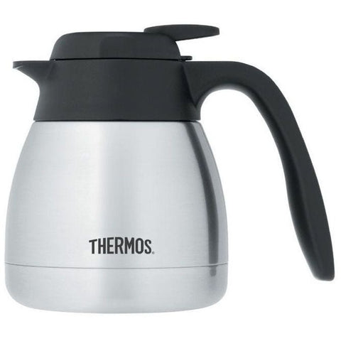 Thermos Stainless Steel Push Button Carafe, 20 Ounce -- 6 per case