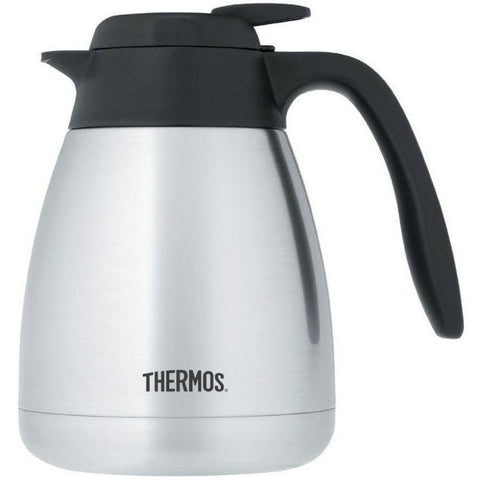 Thermos Stainless Steel Push Button Carafe, 34 Ounce -- 6 per case