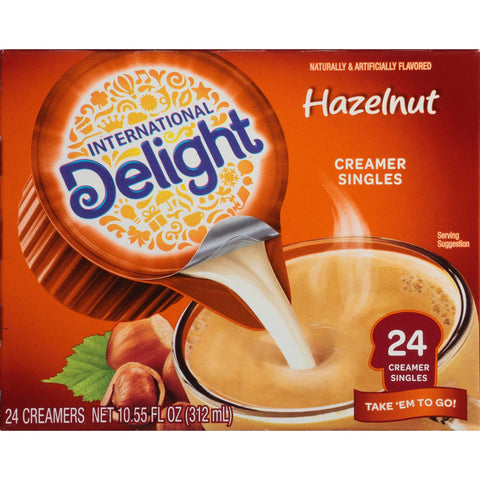 International Delight Hazelnut Creamer - Aseptic Pack, 10.5 Fluid Ounce -- 6 per case.