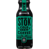Stok Unsweetened Black Cold Brew Coffee, 13.7 Fluid Ounce -- 12 per case.