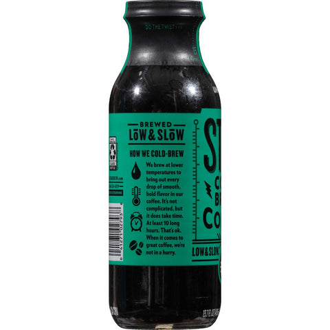 Stok Unsweetened Black Cold Brew Coffee, 13.7 Fluid Ounce -- 12 per case.