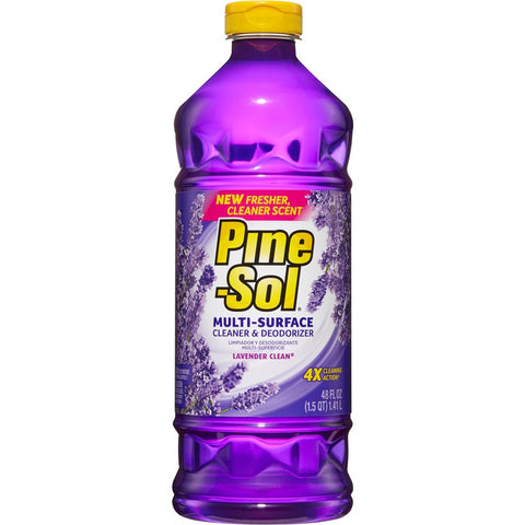 Pine Sol Lavender Clean Cleaner, 48 Fluid Ounce -- 8 per case.