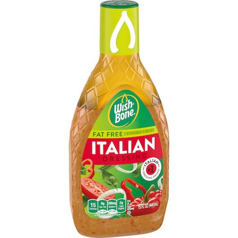 Wishbone Fat Free Italian Dressing, 15 Fluid Ounce -- 6 per case