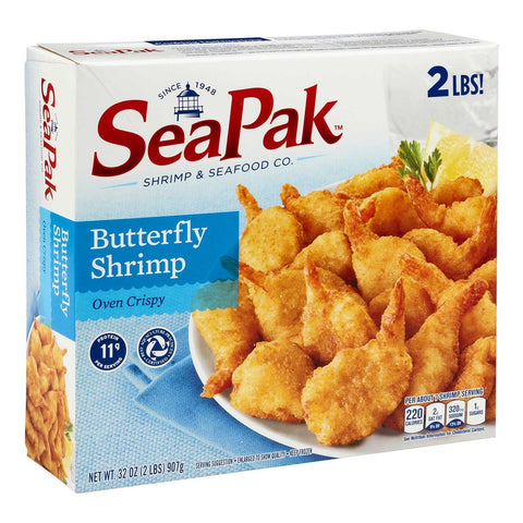 Rich Frozen Bakeable Midsize Butterfly Shrimp, 2 Pound -- 6 per case.