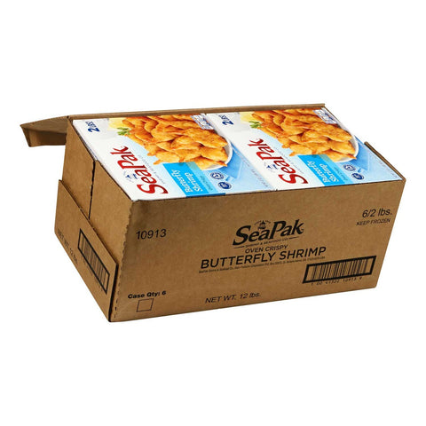 Rich Frozen Bakeable Midsize Butterfly Shrimp, 2 Pound -- 6 per case.