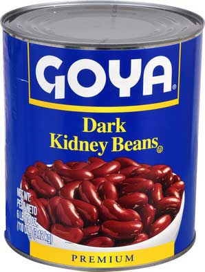 Goya Dark Kidney Beans - 110 oz. can, 6 cans per case