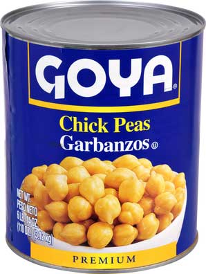 Goya Chick Peas, 110 oz. can, 6 cans per case