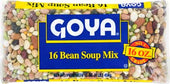 Goya 16 Bean Soup Mix - 16 oz. bag, 24 per case