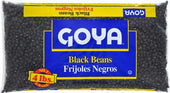Goya Dry Black Beans - 4 lb. bag, 6 bags per case