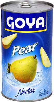 Goya Pear Nectar Juice, 42 Ounce -- 12 per case.