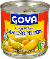 Goya Green Pickled Jalapeno Peppers - 11 oz. can, 12 cans per case